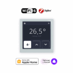 Lytko 101 Plus — умный термостат Wi-Fi 6 и Zigbee, крупный план IPS дисплея 4 дюйма белый